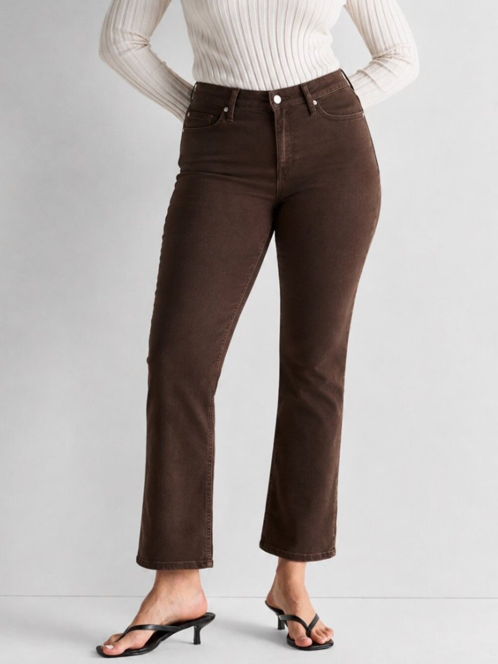 Quince Bella Stretch Straight Leg Denim Jeans NWT
